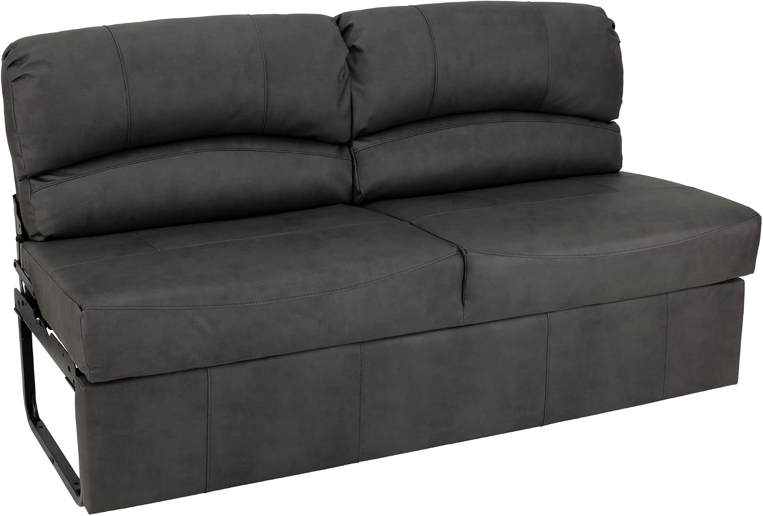 RecPro Charles RV Jackknife Sofa | Love Seat | Sleeper Sofa | Length Options 62', 68', 72' | 11' Legs and Hardware Included (68 Inch, Gunmetal)