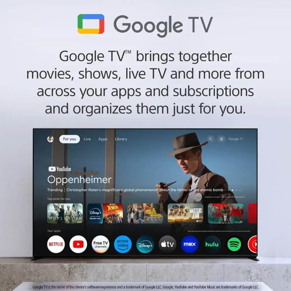 Sony 55-Inch BRAVIA 7 Mini LED QLED 4K UHD Smart Google TV (2024)
