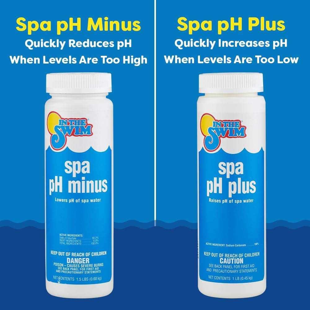 In The Swim Spa and Hot Tub Maintenance Kit and Bromine Plus Bundle – Pre-Stabilized, Low Odor, Chlorine Alternative