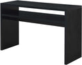 Convenience Concepts Northfield Deluxe Console Hall Table 48' - Modern, Minimalist Narrow Sofa Display Accent With Storage Shelf for Contemporary Living Room, Entryway, or Hallway, Black