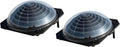 VINGLI Solar Pool Heater Above Ground Domed Solar Powered Swimming Pool Heater Contour Pool Heating Coil (2 Packs), Black