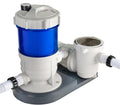 XtremepowerUS 1,800 GPH Pool Cartridge Filter System w/Pool Pump for Above Ground Swimming Pool Up To 18,000 Gallons, 1.5' Ports Includes Hoses and Adaptors