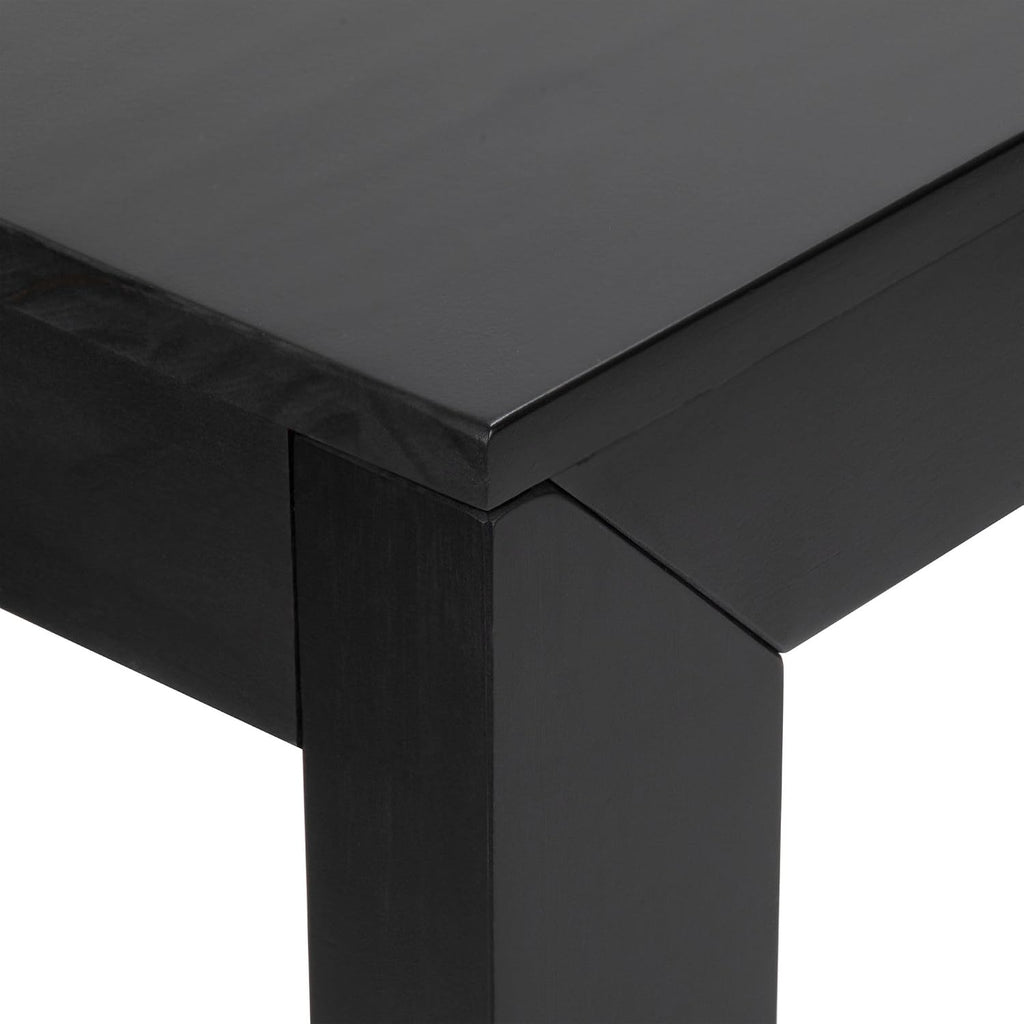 Plank+Beam Modern Solid Wood Console Table, 56 Inch, Sofa Table, Narrow Entryway Table for Hallway, Behind the Couch, Living Room, Foyer, Easy Assembly, Black