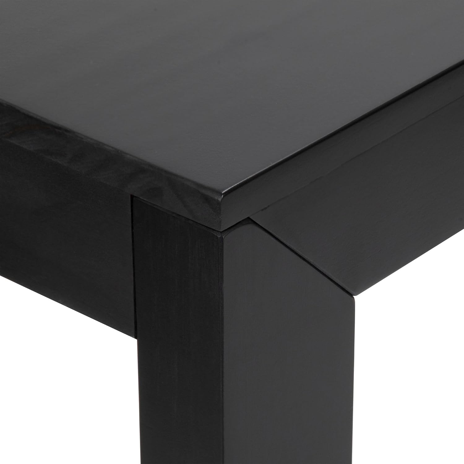 Plank+Beam Modern Solid Wood Console Table, 56 Inch, Sofa Table, Narrow Entryway Table for Hallway, Behind the Couch, Living Room, Foyer, Easy Assembly, Black
