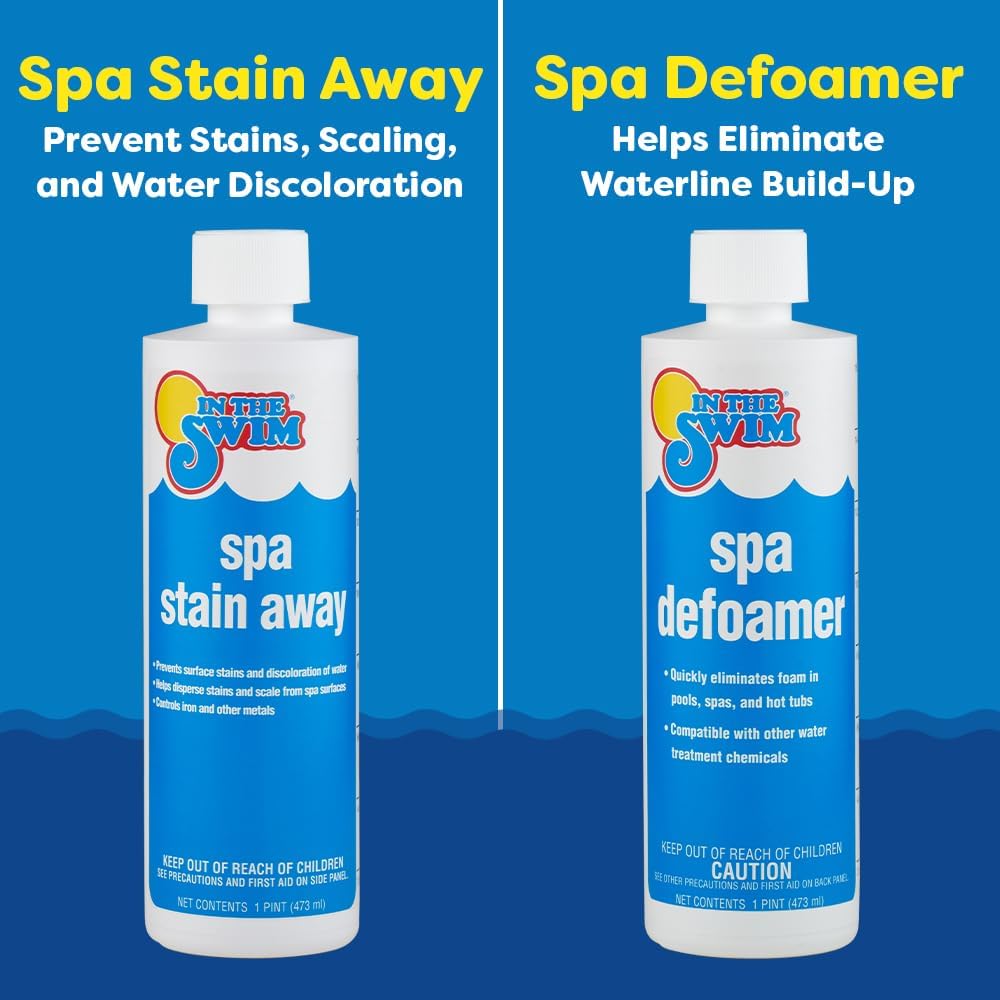 In The Swim Spa and Hot Tub Maintenance Kit and Bromine Plus Bundle – Pre-Stabilized, Low Odor, Chlorine Alternative