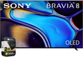 Sony K65XR80 BRAVIA 8 65 inch 4K HDR Smart OLED TV 2024 (Renewed) Bundle with 2 YR CPS Enhanced Protection Pack