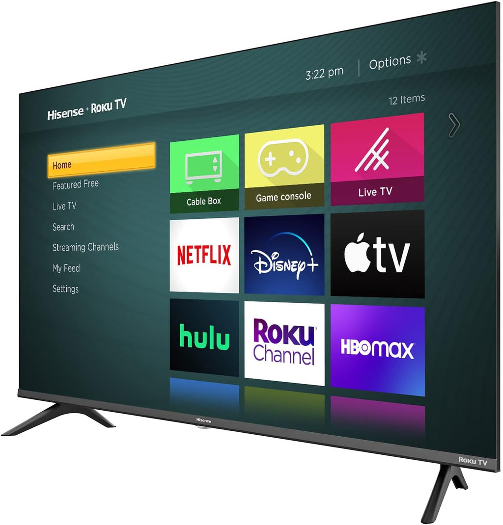 Hisense 43-Inch Class H4 Series LED Roku Smart TV with Google Assistant and Alexa Compatibility (43H4G, 2021 Model)