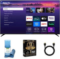 Roku 55 Inch Class Pro Series 4K QLED Mini-LED Smart TV with HDR, Voice Remote, Wi-Fi 6, Dolby Vision, 12 Month CPS Warranty, HDMI Cable and Screen Cleaner for Home Entertainment Streaming (55 inch)