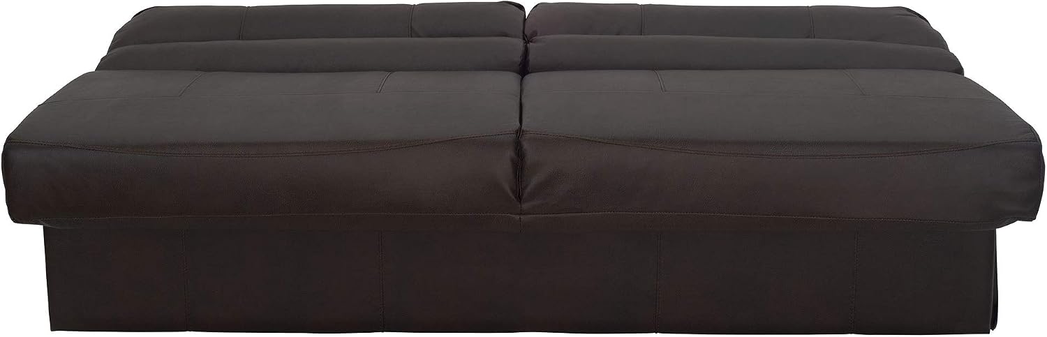 RecPro Charles RV Jackknife Sofa | Love Seat | Sleeper Sofa | Length Options 62', 68', 72' | 11' Legs and Hardware Included (68 Inch, Chestnut)
