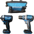 20V (Hammer Drill/Driver & Hex Compact) Bundle - Tools Only - Compatible with Hercules