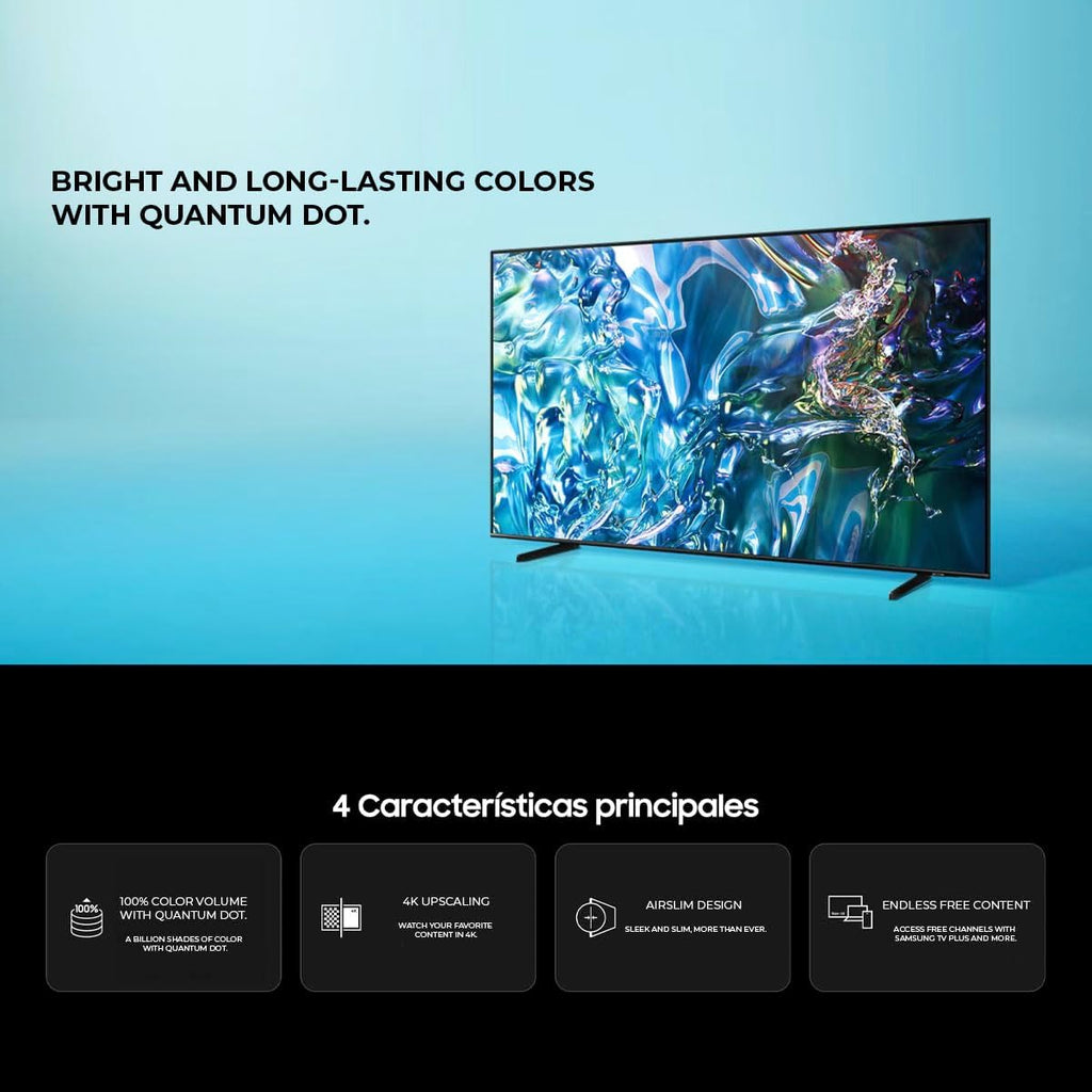 SAMSUNG 55-Inch Class Q60DB QLED 4K (2024) Dual LED Smart Tizen TV AirSlim, Motion Xcelerator, Gaming Hub, Film Mode, Alexa Built-in QN55Q60DBFXZA (Renewed)