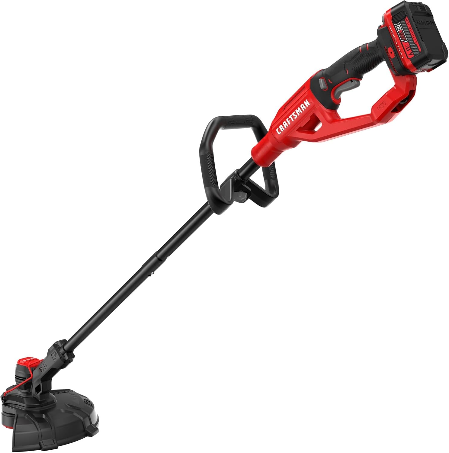 CRAFTSMAN V20 String Trimmer and Lawn Edger Kit with 4Ah Battery and Charger, 13 in. Cordless Weed Wacker with Up to 63 Minutes Runtime, Lightweight (CMCST901M1)