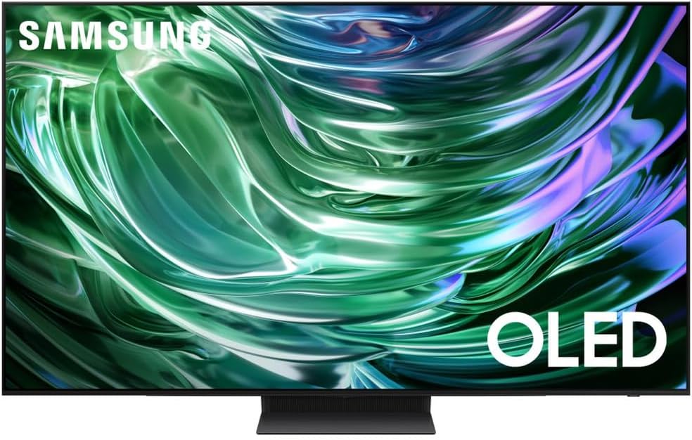 Samsung QN65S90DAFXZA 65 Inch OLED 4K Smart TV 2024 Bundle with Tech Smart USA Premiere Movies Streaming 2020 Digital Download Card for PC and 1 YR CPS Enhanced Protection Pack