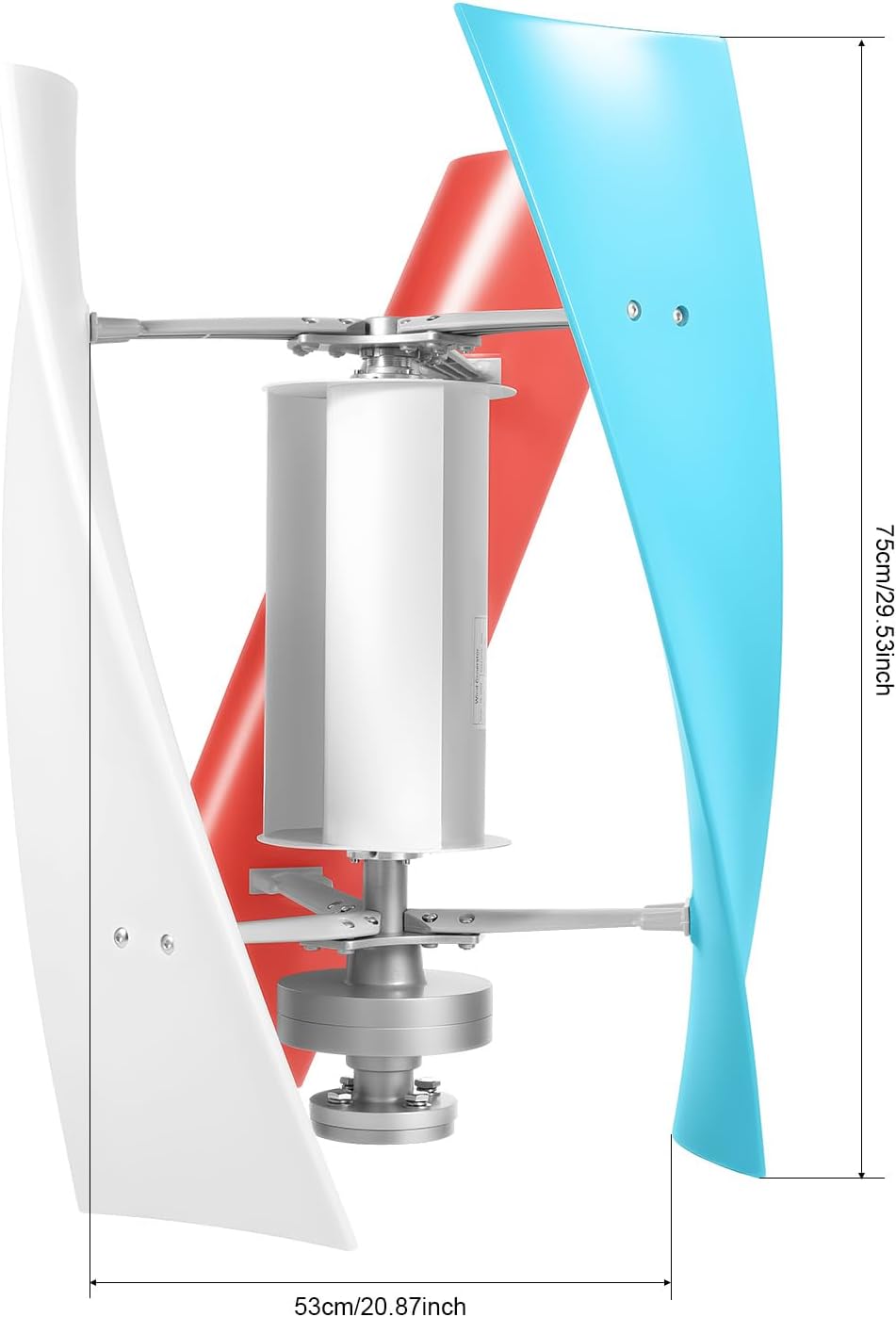 Wind Turbine Generator Kit, 400W 12V Maglev generator Vertical Helix Charger Controller, Vertical Axis Wind Power w/3 Blades for Marine RV Home Windmill Generator Suit and Hybrid Solar Wind System