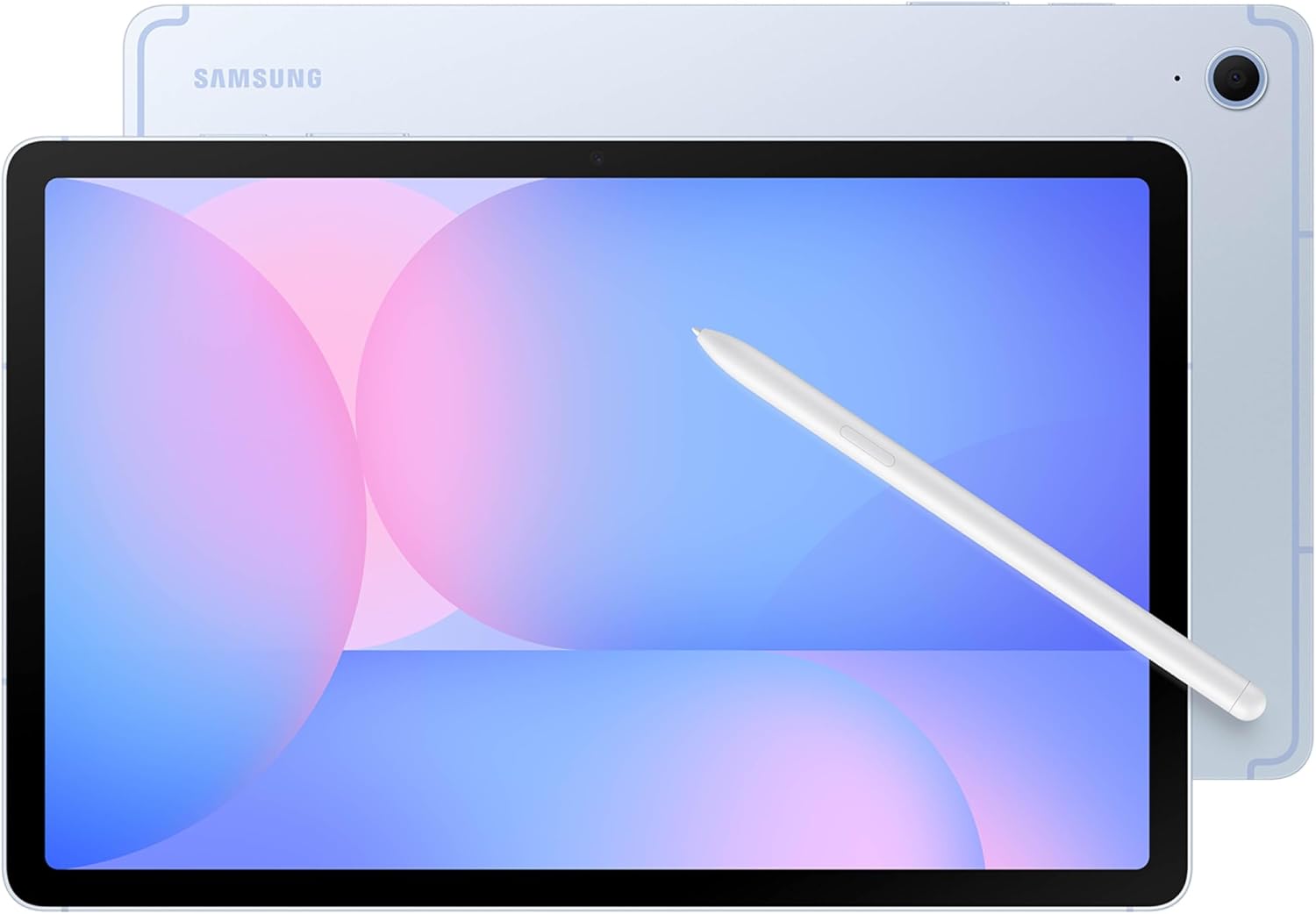 Samsung Galaxy Tab S10 FE 256GB WiFi Android Tablet + Book Cover Keyboard Slim, Large Display, Long Battery Life, Powerful Processor, S Pen, US Version, 2025, 2 Yr Manufacturer Warranty, Blue