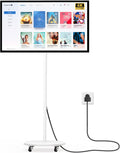 43 Inch Portable TV Smart Touch, 4K Rotatable TV LCD Display with Wires plugged in use, Android OS, Touch Screen, Type-C, USB, HDMI Port, on Wheels