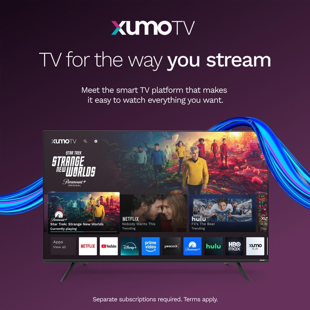 Element E550AE55CG 55 inch Class Revolution Series 4K UHD HDR LED Smart Xumo TV