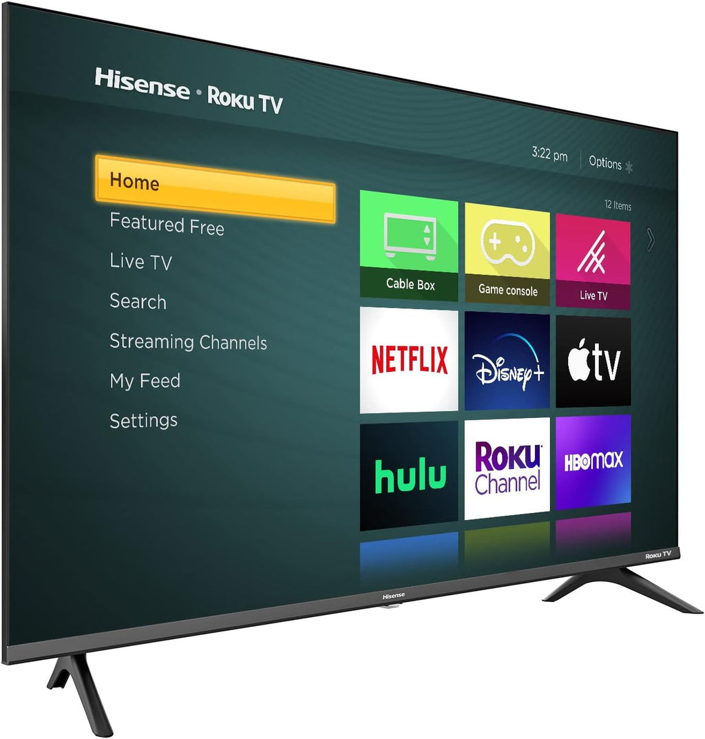 Hisense 32-Inch Class H4 Series LED Roku Smart TV with Google Assistant and Alexa Compatibility (32H4G, 2021 Model)
