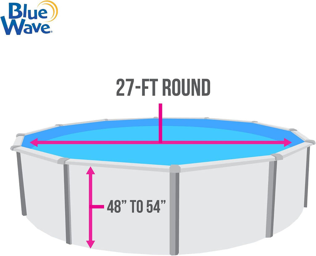 Blue Wave Emerald Coast 27-ft Round Standard Gauge Overlap Liner - 48/54-in