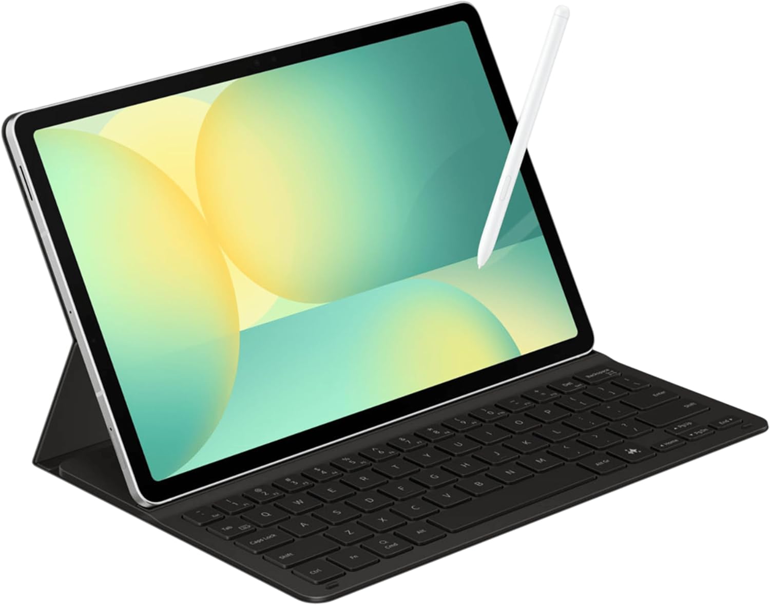 Samsung Galaxy Tab S10 FE 128GB WiFi Android Tablet + Book Cover Keyboard Slim, Large Display, Long Battery Life, Powerful Processor, S Pen, US Version 2025, 2 Yr Manufacturer Warranty,Silver