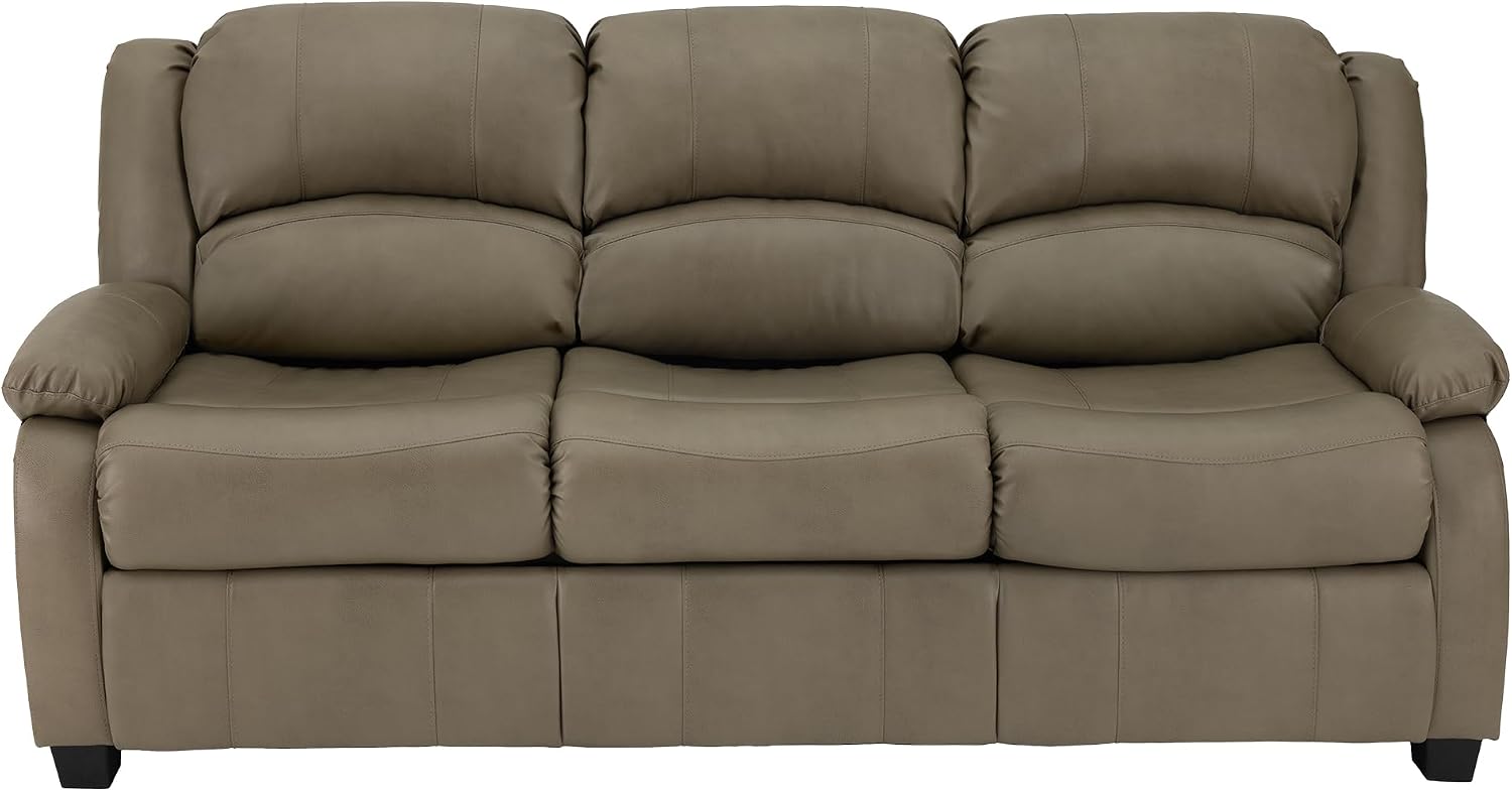 RecPro Charles Collection 80' RV Hide A Bed Loveseat | Memory Foam Mattress | RV Sleeper Sofa | Pull Out Couch | Putty