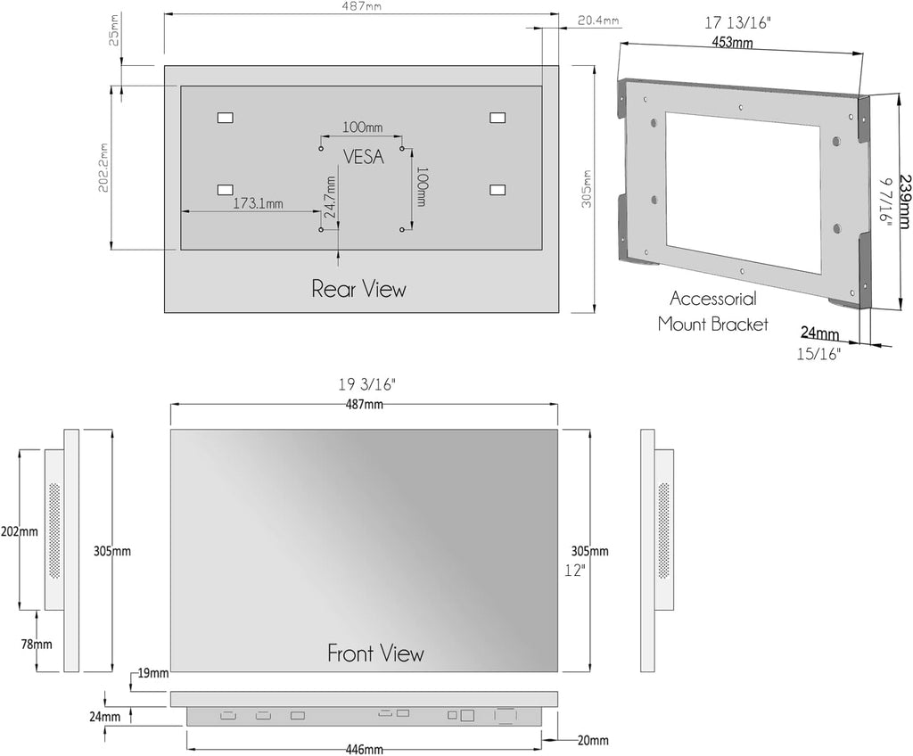 Soulaca 22' Smart Mirror TV for Bathroom, Kitchen & Hotel, LED Display with Ivory Frame, webOS Smart TV with ATSC Tuner Bluetooth WiFi Decorative & Functional