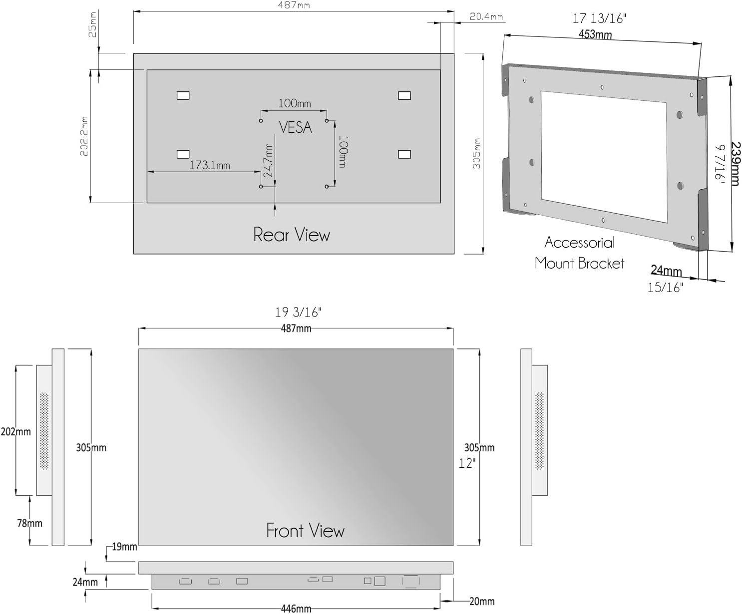 Soulaca 22' Smart Mirror TV for Bathroom, Kitchen & Hotel, LED Display with Ivory Frame, webOS Smart TV with ATSC Tuner Bluetooth WiFi Decorative & Functional