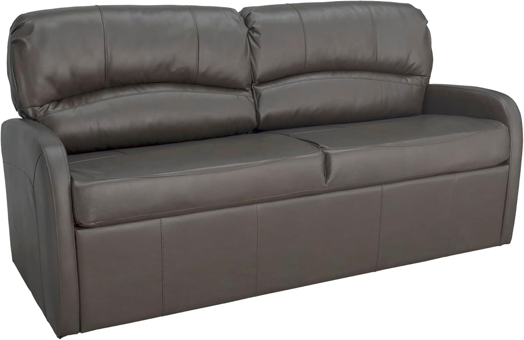 RecPro Charles Collection | 70' RV Jack Knife Sofa w/Arms | RV Sleeper Sofa | RV Couch | RV Living Room (Slideout) Chestnut