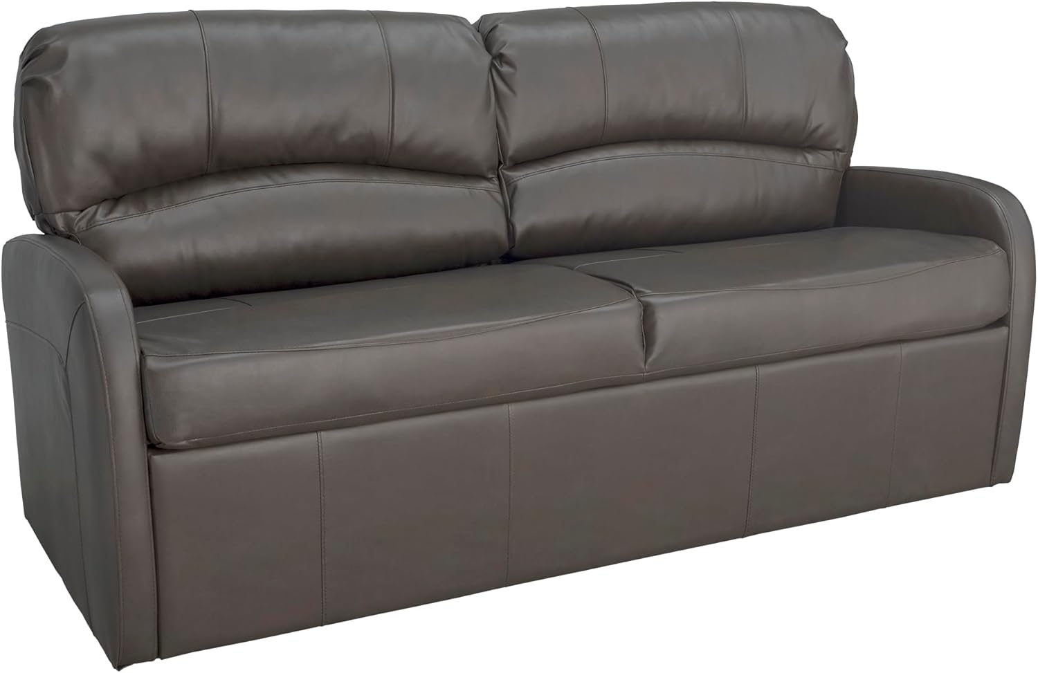 RecPro Charles Collection | 70' RV Jack Knife Sofa w/Arms | RV Sleeper Sofa | RV Couch | RV Living Room (Slideout) Chestnut