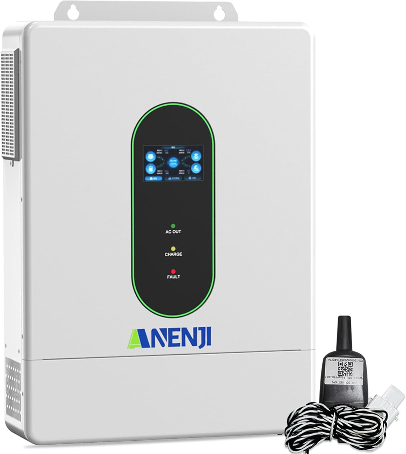 12000W Solar Hybrid Inverter 48V DC to 120V/240V AC Single Phase Split Phase Power Inverter, Pure Sine Wave, Built-in 2 MPPT Controller, Max. 220A Battery Charging, Parallel 6 Units, UL1741