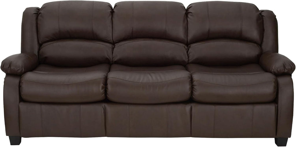 RecPro Charles Collection | 80' RV Hide A Bed Loveseat | Memory Foam Mattress | RV Sleeper Sofa | Pull Out Couch | RV Furniture | RV Loveseat | RV Living Room (Slideout) Furniture | Chestnut