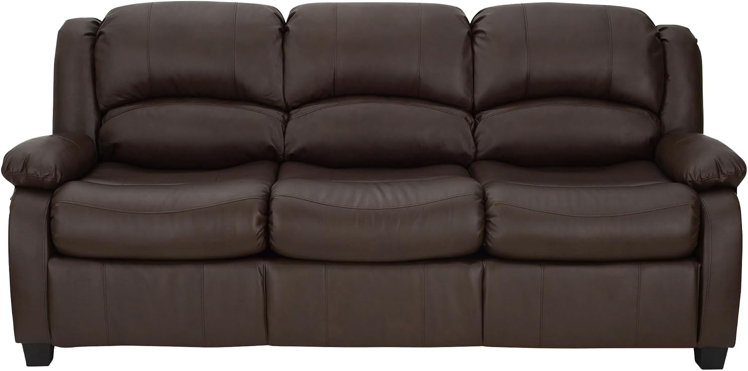 RecPro Charles Collection | 80' RV Hide A Bed Loveseat | Memory Foam Mattress | RV Sleeper Sofa | Pull Out Couch | RV Furniture | RV Loveseat | RV Living Room (Slideout) Furniture | Chestnut