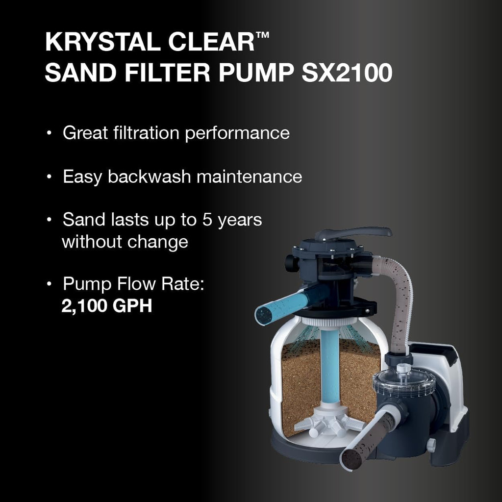 INTEX 26333EP 20ft X 48in Ultra XTR Frame Deluxe Above Ground Swimming Pool Set with 2100 GPH Sand Filter Pump, Removable Ladder, Ground Cloth, Pool Cover, SuperTough, Puncture and Rust Resistant