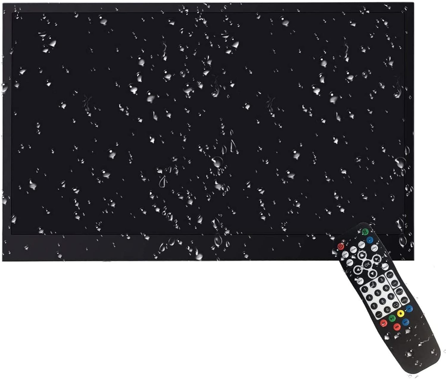 18.5 inch Smart Black TV for Bathroom,Waterproof TV ATSC Tunner Android 11.0 for Hotel/Kitchen,Built-in Speakers,Wi-fi and Bluetooth,B185,Model 2026