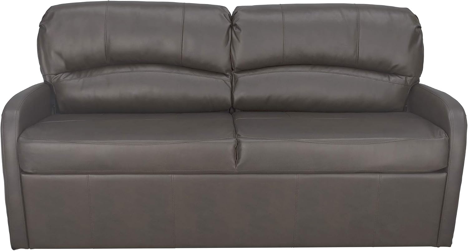RecPro Charles Collection | 70' RV Jack Knife Sofa w/Arms | RV Sleeper Sofa | RV Couch | RV Living Room (Slideout) Chestnut