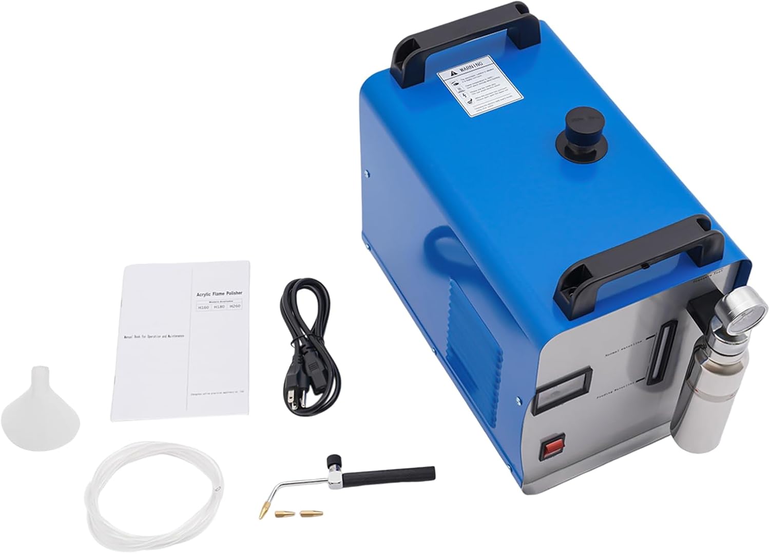 H180 95L/H 300W Oxygen-Hydrogen Welder Acrylic Gas Flame Generator Polishing Machine Electric HHO Portable Water Hydrogen Oxygen Acrylic Electrolytic Polisher Machine for Polishing Acrylic Products