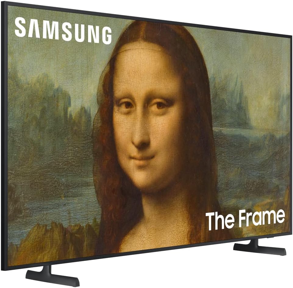 SAMSUNG QN43LS03BA 43 inch The Frame QLED 4K UHD Quantum HDR Smart TV Bundle with Austere 1.5m 4K HDR HDMI Cable and 5-Series 6 Outlet Surge Protector