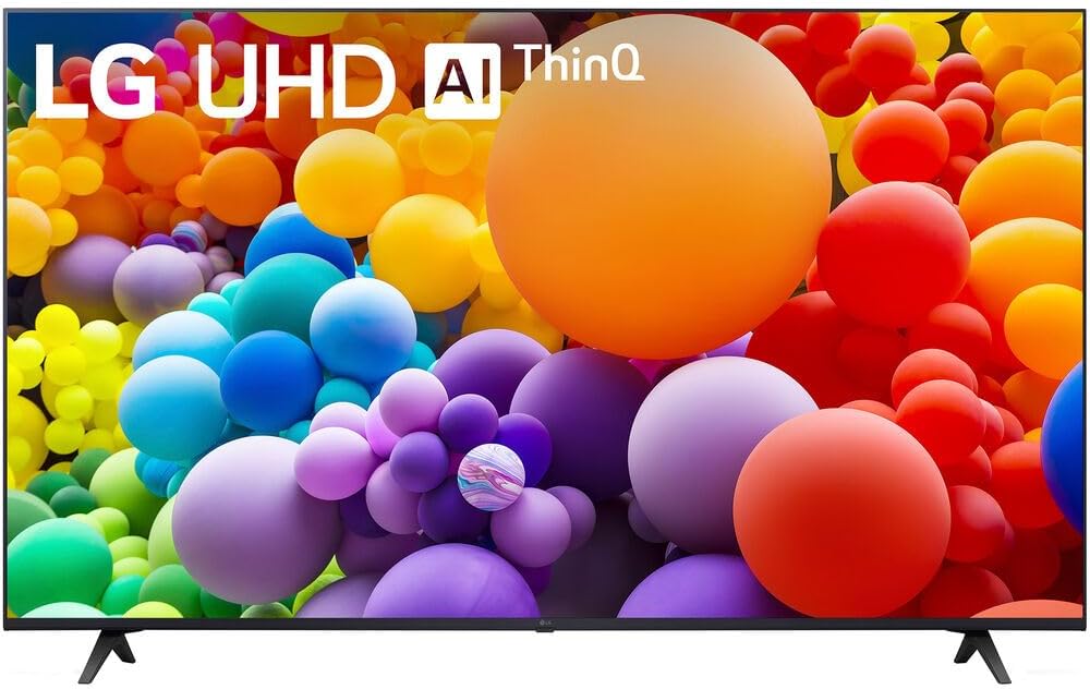 LG 50UT7570PUB 50-Inch UT75 Series LED Smart TV 4K (2024) Bundle with Deco Mount 37'-100' TV Wall Mount + Tech Smart USA Premiere Movies Streaming +6-Outlet Surge Adapter & More