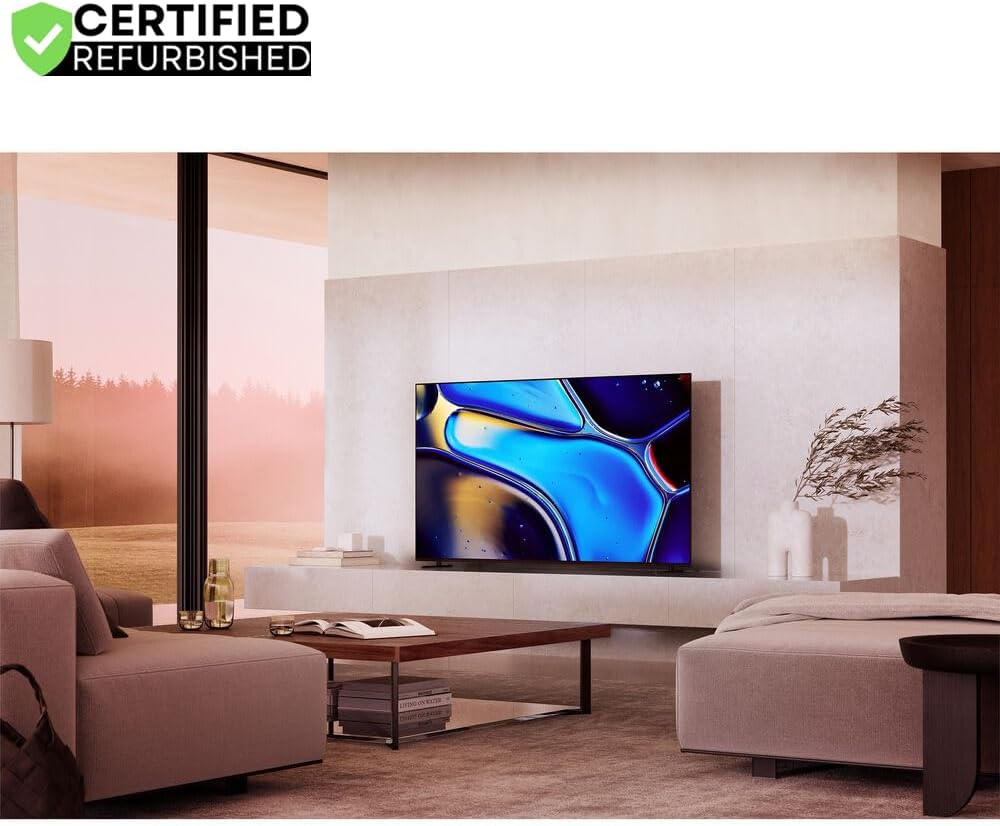 Sony K65XR80 BRAVIA 8 65 inch 4K HDR Smart OLED TV 2024 (Renewed) Bundle with 2 YR CPS Enhanced Protection Pack