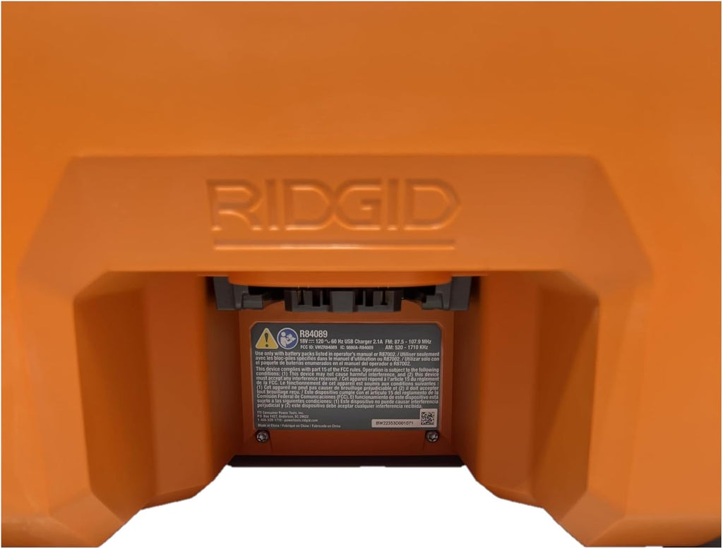 RIDGID 18V Hybrid JOBSITE Radio with Bluetooth Technology Tool ONLY R84089B