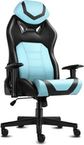 Modern-Depo Ergonomic Gaming Chairs for Adults with High-Density Memory Foam | Swivel Comfortable Office Chair, Big and Tall Video Game Chair, High Back Computer Chair for Home, Office, Cyan Black
