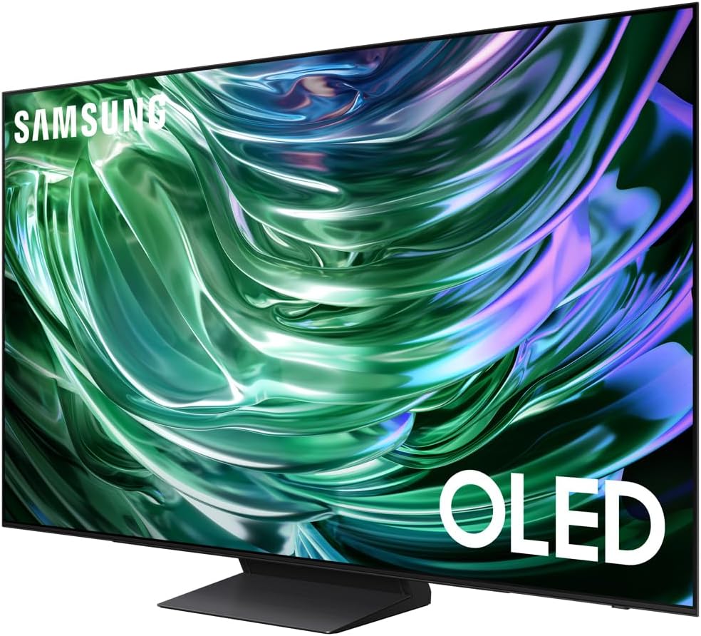 Samsung QN55S90DAFXZA 55 Inch OLED 4K Smart TV 2024 Bundle with Movie Streaming + Deco Gear 4K HDMI 2.0 Cable x2 & CPS Exclusive 12 Month Protection Pack Bundle (BEACH-CPS-261500)