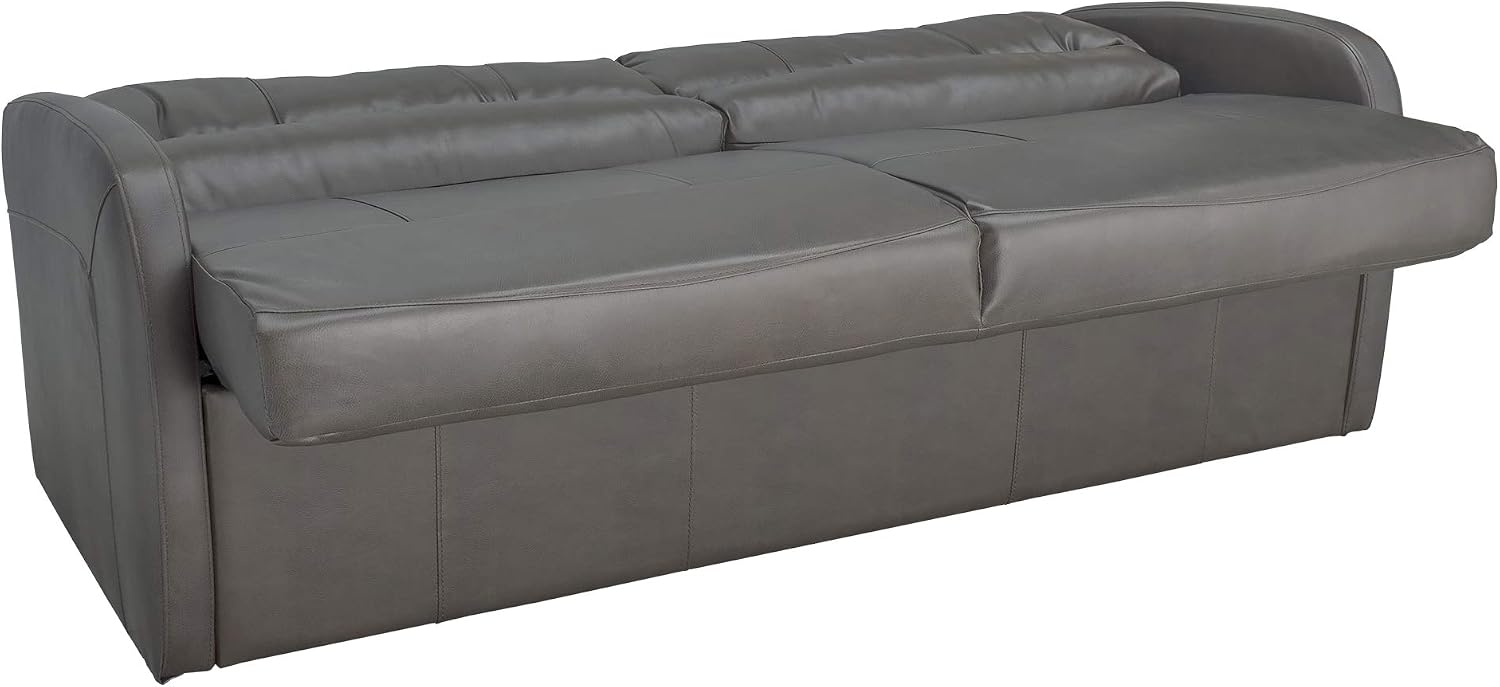 RecPro Charles Collection | 70' RV Jack Knife Sofa w/Arms | RV Sleeper Sofa | RV Couch | RV Living Room (Slideout) Chestnut