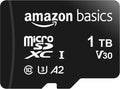 Amazon Basics microSDXC Memory Card with Full Size Adapter, A2, U3, Read Speed up to 100 MB/s, 1 Tb, Black