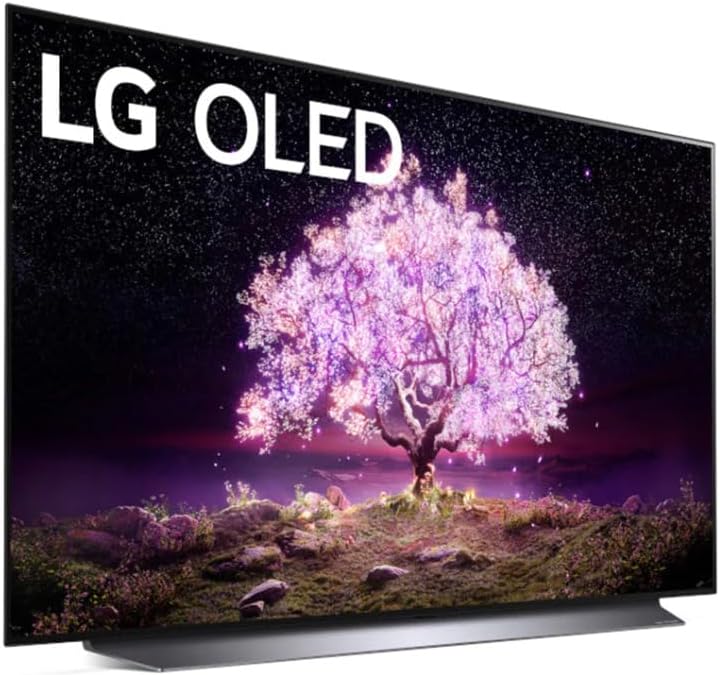 LG OLED C1 Series 48' Alexa Built-in 4k Smart TV (3840 x 2160), 120Hz Refresh Rate, AI-Powered 4K, Dolby Cinema, WiSA Ready, Gaming Mode (OLED48C1PUB, 2021)