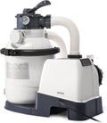 INTEX 1,500 GPH Krystal Clear Sand Filter Pump for Above Ground Pools, Swimming Pool Pump with Automatic Timer - Improved Circulation, Filtration, & Clarity