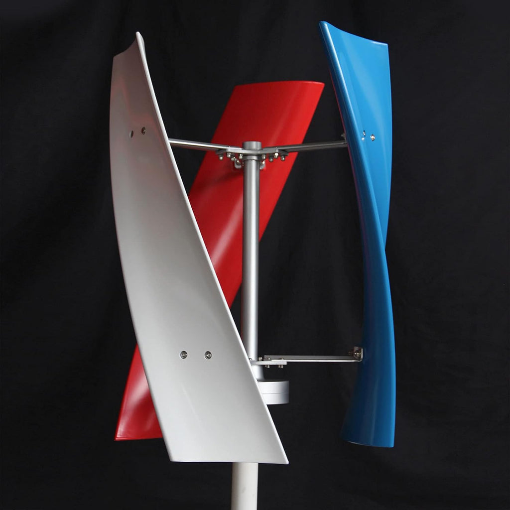 400W DC 24V Helix Maglev Axis Vertical Wind Power Turbine Generator, 3 Blade Spiral Wind Generator Kit with Charge Controller for Marine Home Industrial Energy