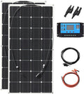 500W Solar Panel Kit,12V Polycrystalline USB Power Portable Outdoor Rechargeable Solar Cell Solar Generator for Home