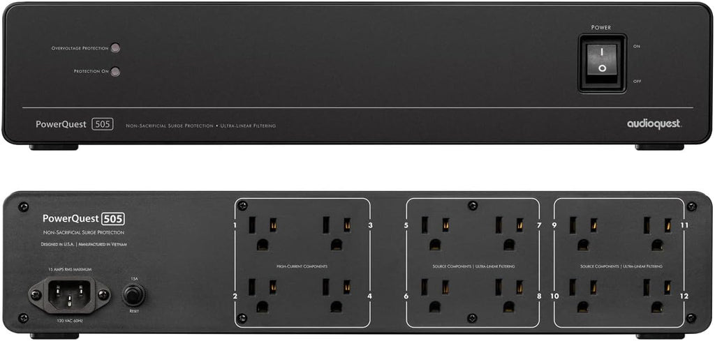 Samsung QN55S85FAFXZA 55 Inch OLED HDR 4K Smart TV with an AudioQuest PQ505NA PowerQuest 505 12 Outlet Surge Protector (2025)