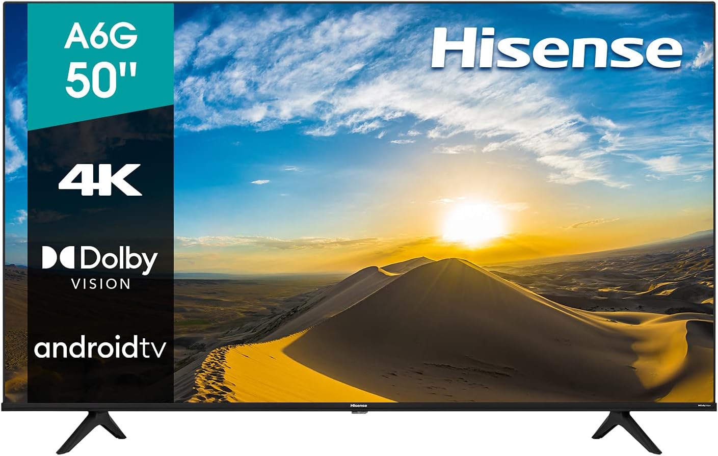 Hisense 50A6G 50-Inch A6G Series 4K UHD Android Smart TV (Renewed)